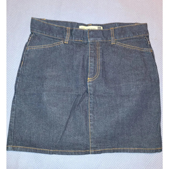 GAP Hip-Hugger Straight Pencil Skirt Women Size 12 Blue Denim Stretch Cotton (N) - Picture 1 of 5
